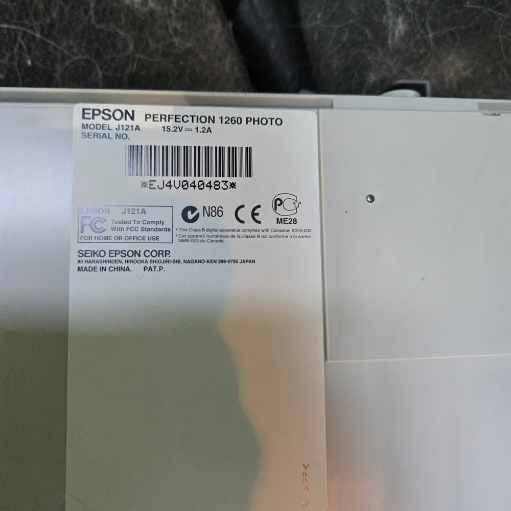 Epson Scanner replacement lid Perfection 1260 Photo Scanner model J121A - Picture 4 of 4